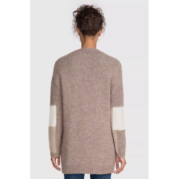 Johnny Was Color Block Patchwork Floral Alpaca Cardigan - Picture 3 of 7